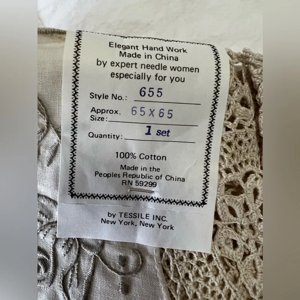 Tessile vtg embroidered